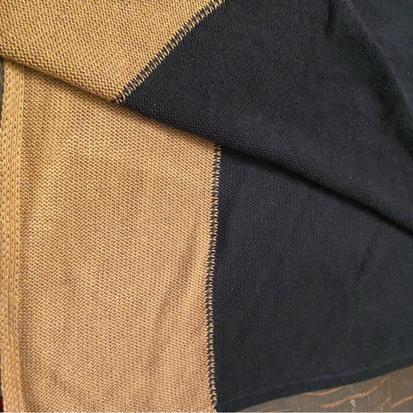 NWT J Crew Wool/Cashmere Colorblock Poncho - Picture 4 of 7